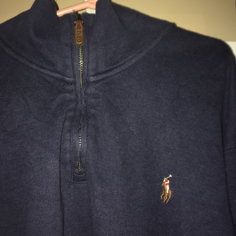 Polo by Ralph Lauren Dark Blue quarter zip nwot